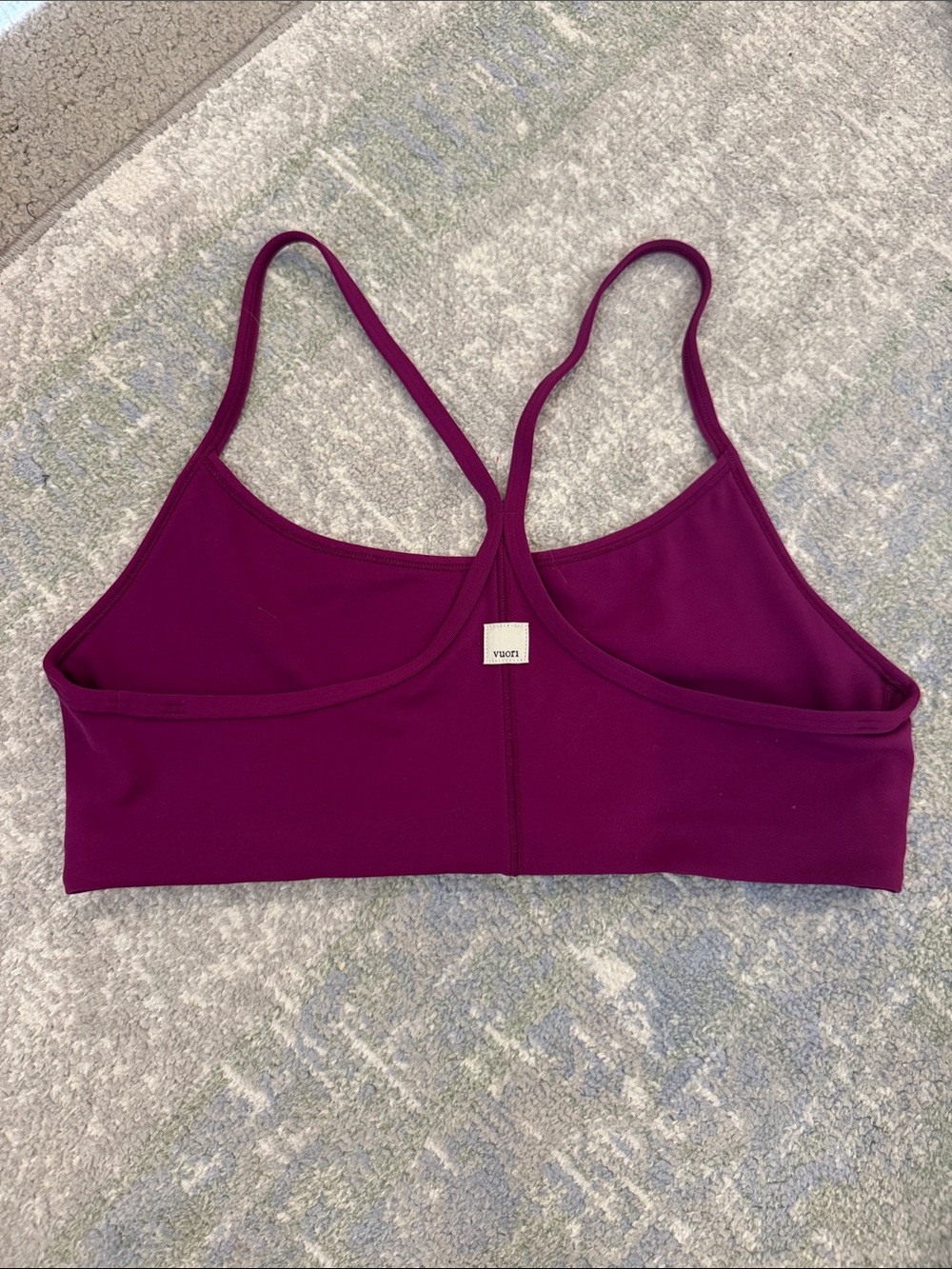 Vuori Plum Strappy Sports Bra